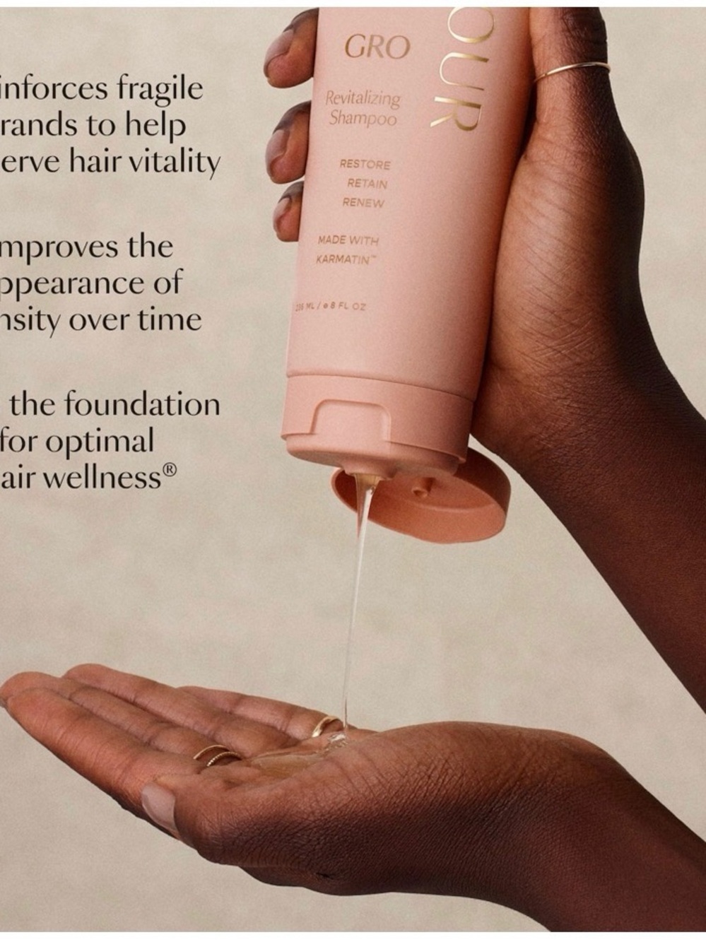 Vegamour GRO Revitalizing Shampoo for Thinning Hair